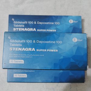 印度–藍鑽超級威而鋼雙效片 Stenagra Super Power 增硬持久效果絕佳 200mg/盒10錠裝台灣官網正品：圖片 4